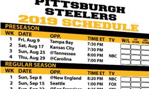 Pittsburgh Steelers 2024 Schedule